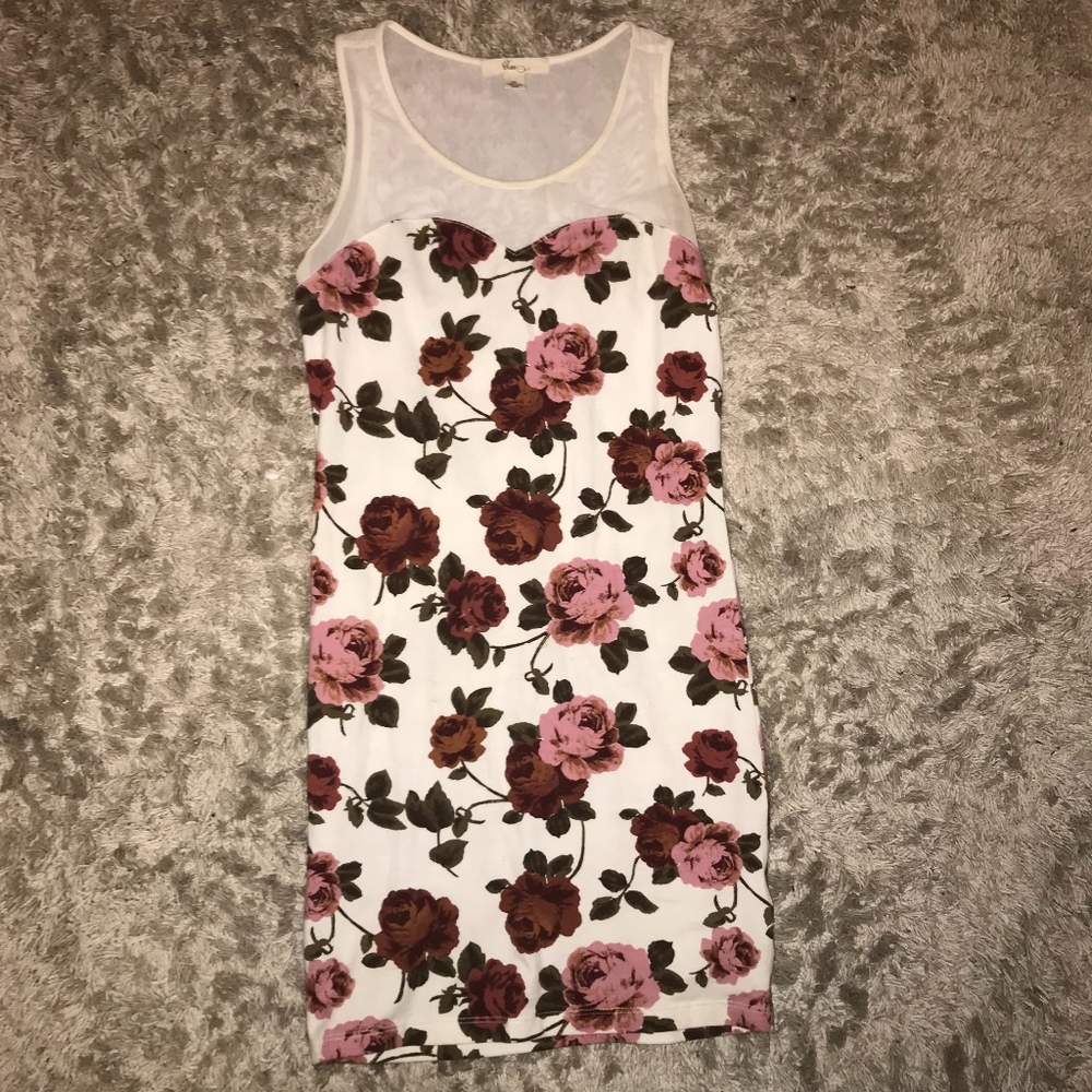 Red rose dress